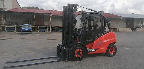 LINDE H50D-02 pozicionér+boční posuv + váha