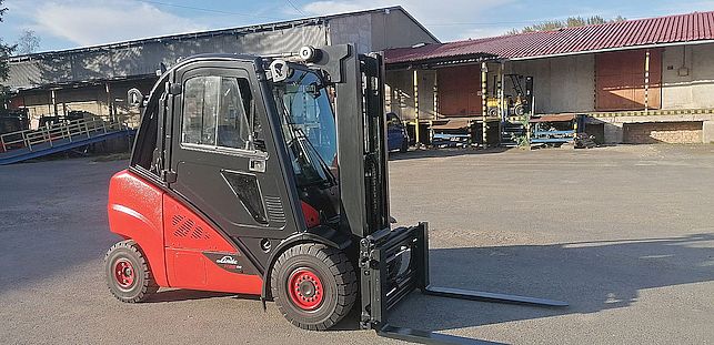 LINDE H35D-02 pozicionér s bočním posuvem, volný zdvih
