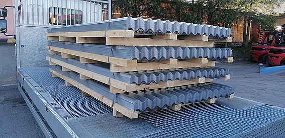 Vlnitý plech pozinkovaný 0,7x1410x3000 mm